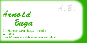 arnold buga business card